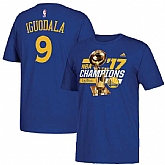 Men's Golden State Warriors Andre Iguodala Royal 2017 NBA Champions T-Shirt FengYun,baseball caps,new era cap wholesale,wholesale hats